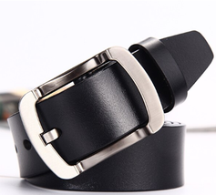 leather belt men belts high quality luxury brand 105cm - £27.09 GBP