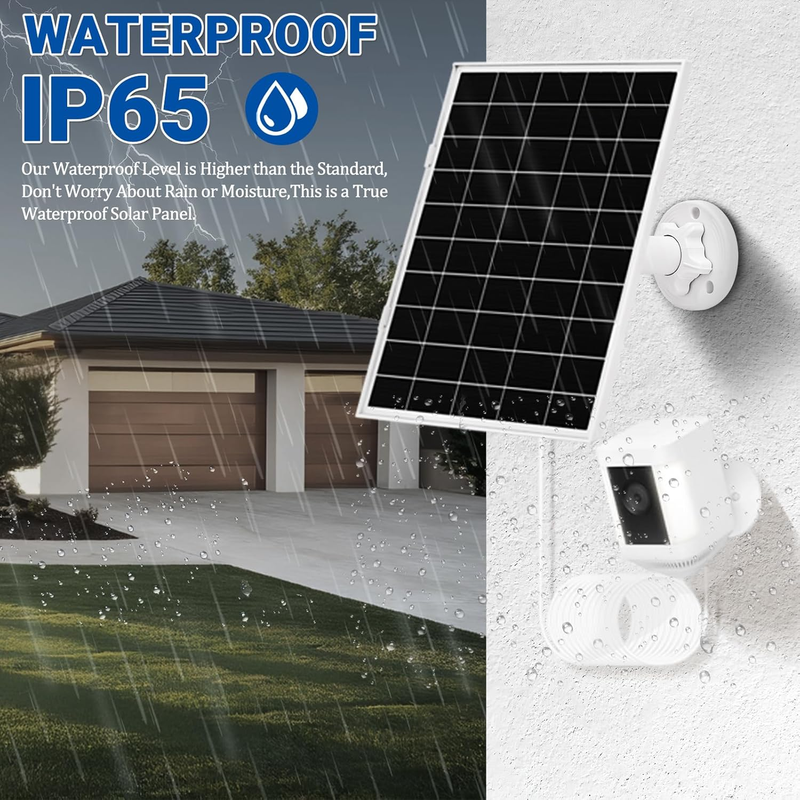 1 Pack 8W Solar Panel for Ring Camera Outdoor Wireless, Compatible with Outdoor  Item image 4