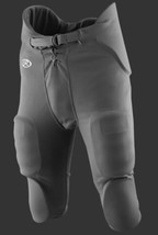 Rawlings F3500P-GR-88-Small ADULT Gray Integrated Pad Football Pants-NEW... - $59.28