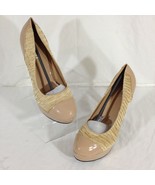 Shoes of Soul Women&#39;s Beige Fabric Stiletto Pumps/Shoes Size 10 - £10.03 GBP
