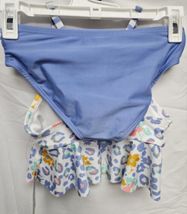 Cat & Jack Youth Girls' Peplum Wildflower Midkini Swim Set Size XS 4/5 image 4
