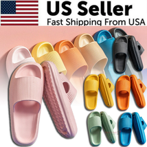 Cozy Pillow Slides Anti-Slip Sandals Ultra Soft Slippers Cloud Home Outdoor Shoe - £7.41 GBP+