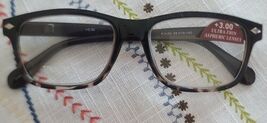 Ultra Thin Aspheric Lenses ~ Tortoise R2050 ~ +3.00 Plastic Reading Glas... - $20.00