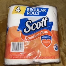 1x Scott Toliet Paper Comfort Plus Regular 4 Rolls/116 Sheets Per Roll, ... - £3.83 GBP