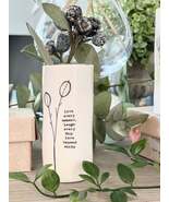 East of India Porcelain Vase - Live every moment - €30,42 EUR