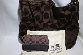 Coach Monogram Bag &amp; Wristlet - £115.90 GBP