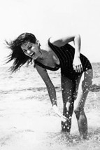 Claudia Cardinale Sexy Smiling Pose in Low Cut Swimsuit in Surf 24x18 Po... - $24.74