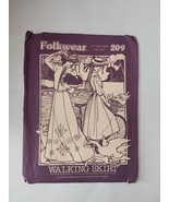 Folkwear 209 Walking Skirt Sewing Pattern Women Sizes S M L Victorian Style - $19.48 CAD