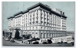 The Fairmont Hotel San Francisco CA California UNP B&amp;W Chrome Postcard W12 - £1.51 GBP