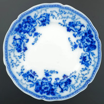 Vintage English Flow Blue Johnson Bros Richmond Semi-Porcelain Luncheon Plate - £12.08 GBP