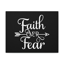  Faith Over Fear Mark 4:40 Arrow Cursive Christian Wall Art Bibl - £56.34 GBP+
