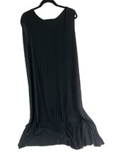 A New Day  4XL Black Sleeveless Plisse Knit Maxi Dress Pleated Ribbed - £12.35 GBP
