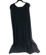 A New Day  4XL Black Sleeveless Plisse Knit Maxi Dress Pleated Ribbed - $15.70