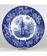 Wedgwood Historic Massachusetts Blue Dinner Plate Old South Church 10.5&quot;... - $17.50