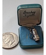 Vintage Sterling Silver 925 Golf Clubs Bag Charm Pendant Danecraft 1 Inc... - £11.88 GBP