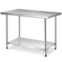 30&quot; x 48&quot; Stainless Steel Food Prep &amp; Work Table Kitchen Home Worktable ... - £217.88 GBP