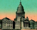 State Capitol Building Boise Idaho ID UNP 1910s Vtg DB Postcard Embossed... - $5.89