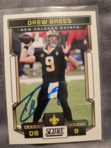 Drew Brees Hand Signed Baseball Card Autographed New Orleans Saints Auto - $27.00