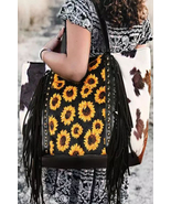 Sunflower Tassel Rivet PU Handbag  - Shoulder bags - £31.38 GBP