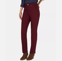 Style &amp; Co Womens 12L Berry Jam Tummy Control Straight Leg Jeans NWT DB16 - £19.36 GBP