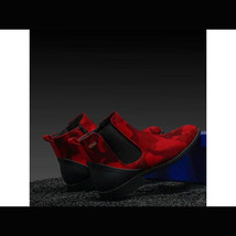 Men TAYNO Chelsea Chukka Micro Suede Soft Comfortable Boot Victorian Red Camo image 4
