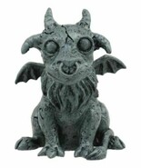 Gothic Winged Guardian Baby Goat Gargoyle Statue Faux Stone Resin Small ... - $224.47 MXN