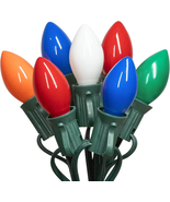 C9 Vintage Christmas Lights Outdoor Multicolor Christmas Tree Lights, 25... - €36,67 EUR