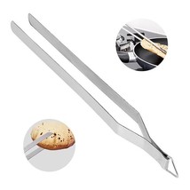Stainless Steel Tong Chimta Chapati Barbeque Tongs Silver Free Shipping - £10.16 GBP
