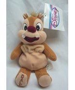 VINTAGE Disney Store Chip and DALE CHIPMUNK 8&quot; Bean Bag STUFFED ANIMAL T... - $348.07 MXN