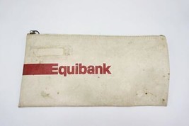 Equibank Bank Zippered Deposit Bag Advertising - $14.84