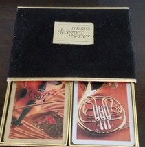 Vintage ~ Congress Designer Series ~ Playing Cards in Velvet Box ~ Instruments - £12.02 GBP