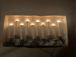 Sears Christmas Candle 10 Candle Set Vintage 5” Tested Working - £14.73 GBP