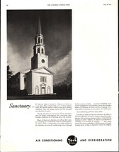 1952 York air conditioning Refrigeration return to church vintage ad d4 - $22.24
