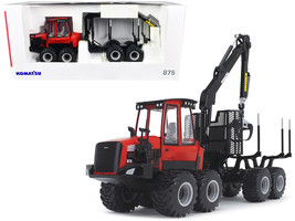 Komatsu 875.1 Forwarder Red and Black 1/32 Diecast Model by First Gear - $146.63