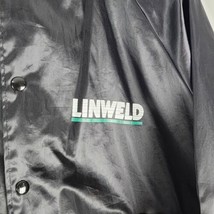 Vintage AUBURN SPORTSWEAR Black Linweld Windbreaker Jacket Size XL Made ... - $29.69