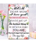 Gifts for Mom Women Wall Art Birthday Gifts Floral Style White - $17.41