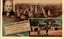 Lumitone Photoprint POSTCARD- MULTI-VIEWS Of Toffenetti Restaurant, Nyc BK54 - £3.95 GBP