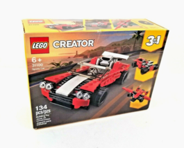 LEGO Creator 3 in 1 Sports Car 31100 Building Kit 134 Pieces NEW SEALED - £11.98 GBP