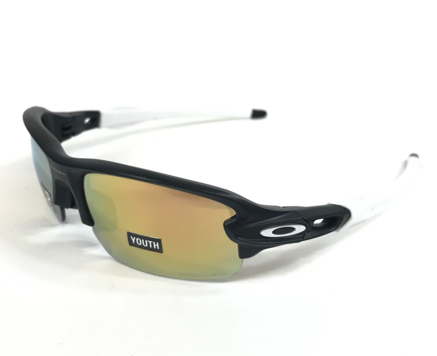 Oakley Kinder Sonnenbrille Flak XXS OJ9008-1258 Matt Schwarz Mit / Prisma - $98.98