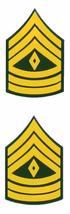 US Army E-8 1st SGT Rank 2-Piece 1 inch First Sergeant 1SG Decals - Veteran Owne - £3.50 GBP