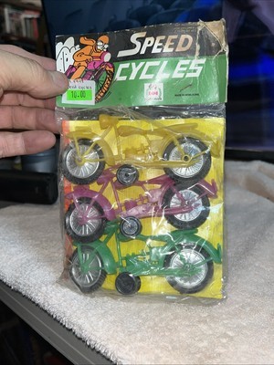 Vintage Speed Cycles Plastic Motorcycles 1970s, NOS, Hong Kong - $10.00