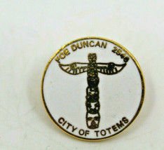 FOE  # 2546 Duncan BC City of Totems Fraternal Order of Eagles Pinback Pin - $13.76