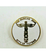 FOE  # 2546 Duncan BC City of Totems Fraternal Order of Eagles Pinback Pin - £10.75 GBP