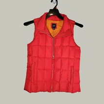 Gap Puffer Vest Womens XS Outerwear Sleeveless Red - $15.58