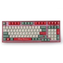 129 Keys Pbt Keycaps Dye Sub Cherry Profile Merry Chirstmas Keycaps Set Fit For  - £38.74 GBP