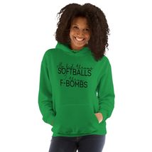 Generic My Kid Throws Baseballs I throw F-Bombs Unisex Hoodie. Funny Baseball Mo - $35.63+