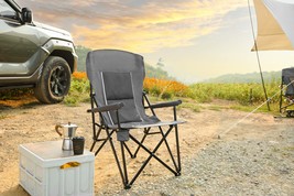 250lb Heavy Duty High Back Folding Lawn Chair w/ Cup Holder - $1,331.60 MXN