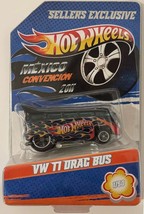 Black VW T1 DRAG BUS Hot Wheels 2011 Mexico Convention 1/50 DInner Exclusive - £425.94 GBP