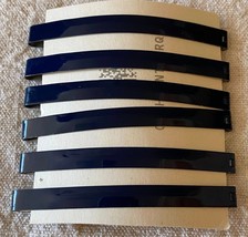 ⭕⭕VTG 6 Vintage Hair Barrettes for Women, New, Length 9 cm, Blue Metal - $11.88