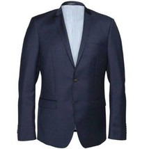 Mens Suit Jacket Teen Kuppenheimer Navy Blue Wool Single Breasted-size 3... - $43.56